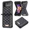 Luxury Leather Case for Samsung Galaxy Z Flip 7 FE 6 5 4 3 5G Flip4 Flip5 Anti-Knock Protective Cover Bag Skin Feeling Fundas