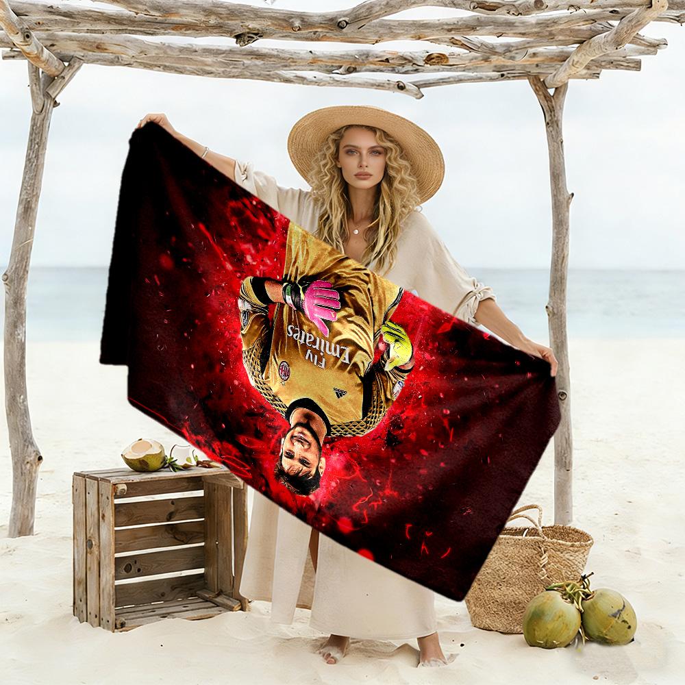 Golden Goalkeeper Legend Beach Towel Super Soft & Absorbent Comfortable Lightweight