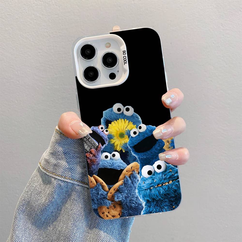 C-Cookies Monster Phone Case For IPhone 17 16 15 14 13 12 11 Pro Max Plus X XR XS Max Shockproof Bumper Cover
