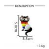 Cartoon Trendy Cool Eyes Small Black Cat Brooch Acrylic Fashion Personality New Trend Niche Accessories Animal Versatile