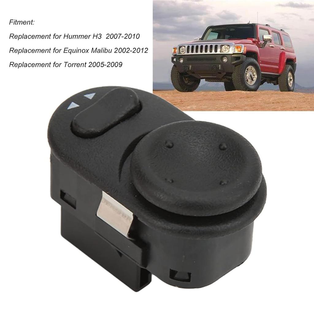 ARAMOX Power Mirror Switch, 15250458 Car Side Door Power Mirror Switch Outside Rear View Mirror Control Replacement for H3 2007?2010