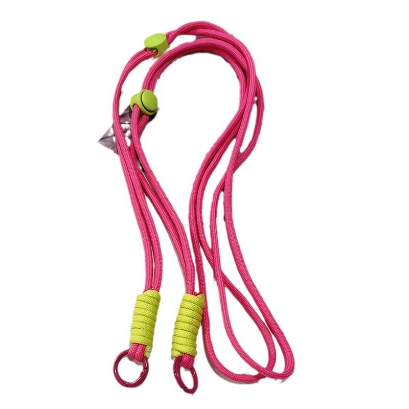 Adjustable Braided Crossbody Phone Lanyard with Detachable Shoulder Strap Chain