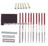 DIY Musical Instrument Kit: Sanding File, Sharpening Stone, Fret Polishing Shim, Fine Sponge Sanding Block, ABS String Pegs