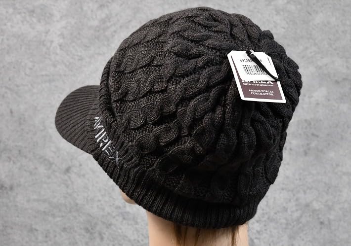 Avirex Knit Large Knit and Avirex American 80625200 7987275 Number Cap, Size, Material, Men's Women's, Brand, Military, Casual, Street, Outdoor, (JP,