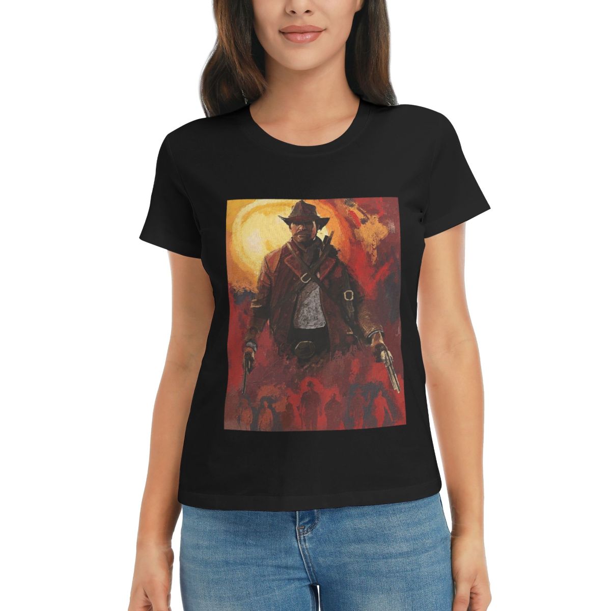 

Women TShirt Arthur Morgan RDR2 Summer Short Sleeve Tees Crew Neck Cotton T Shirts Clothes Tops Streetwear 2XL