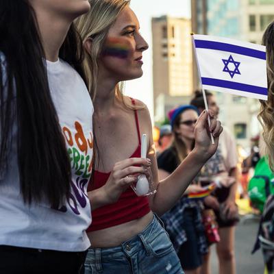 20st handhållen Israelsflagga Slät Lättviktskropp Anti-blekning Lång livslängd Handviftande flaggor för paradevenemang