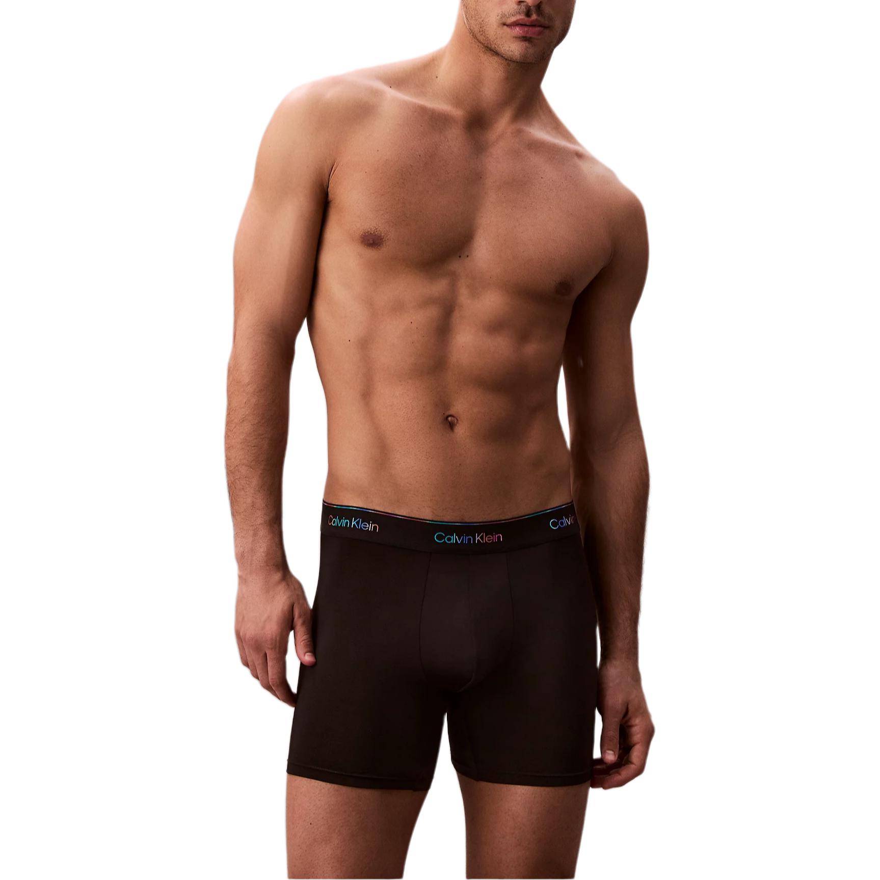 

Calvin Klein Smooth Breathable Moisture-Wicking Mid-Rise Boxer Briefs Men underwear LV00NB4236-UB1 S