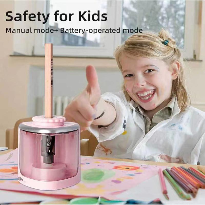 Elektrické ořezávátko Stolní automatické ořezávátko Vhodné pro tužky (6-8 mm) pro studenty školní kancelářské potřeby