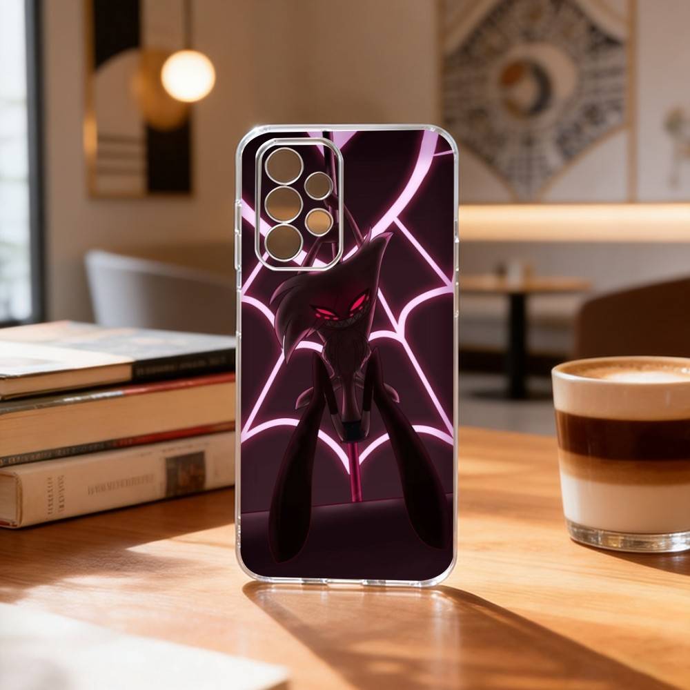 H-hazbin Hotel Angel Dust Phone Case For Samsung S25,S24,S21,S22,S23,S30,Ultra,S20,Plus,Fe Transparent Cover