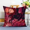 J-Jujutsu Kaisen Cushion Cover Washable Linen Pillowcase Soft For Sofa Bed Cozy Home Room Decor