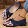 Women's shoes spring large size breathable cloth shoes soft sole wear-resistant women's single shoes light and comfortable casual shoes