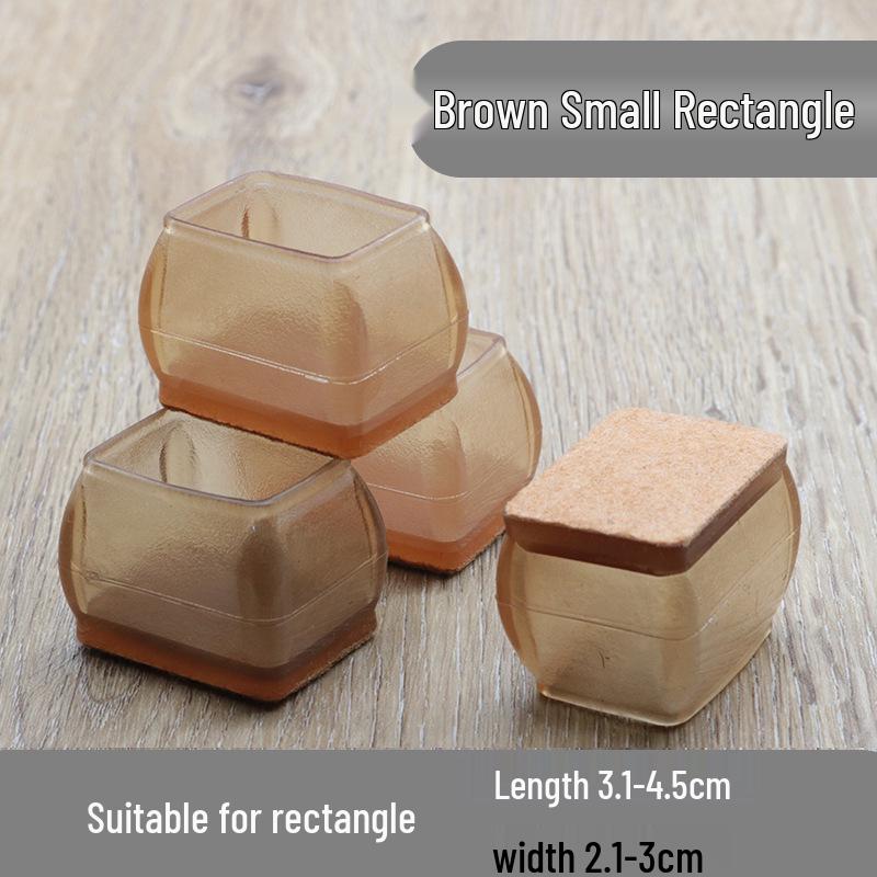 Silent Wear-Resistant Silicone Chair and Table Leg Covers