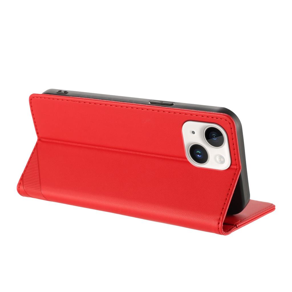 Für iPhone 15 Handyhüllen Punk-Stil Geprägtes Portemonnaie Ständer Lederhülle