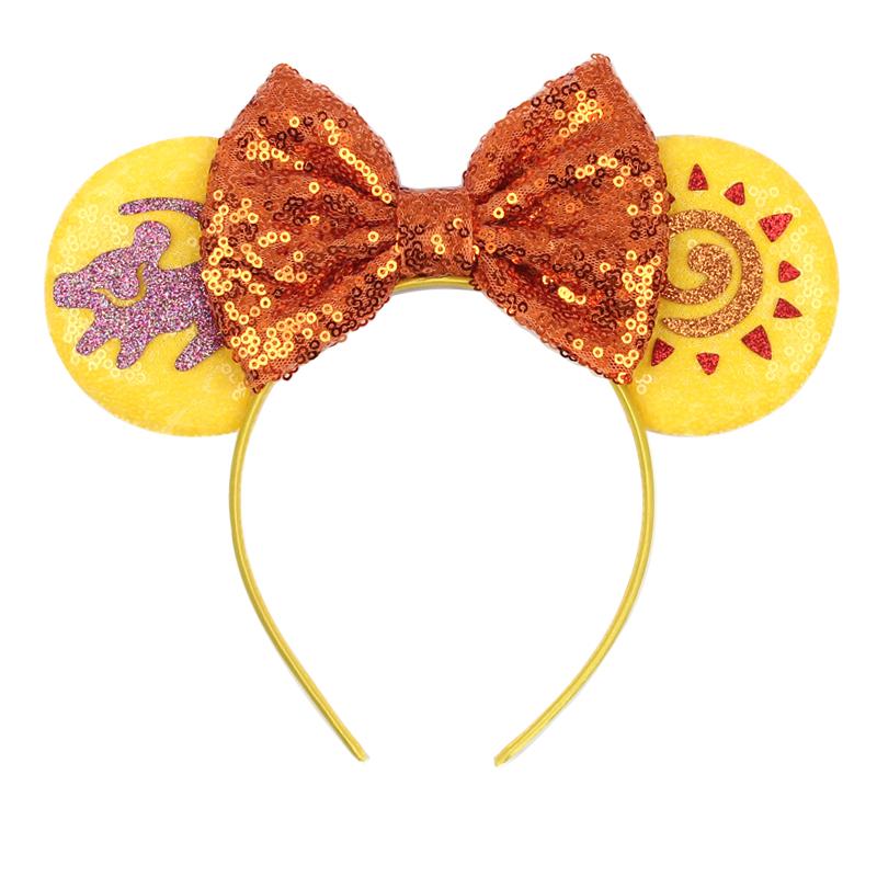 Nieuwste Mickey Mouse Oren Hoofdband Kid Adult Festival Party Pailletten Strik Haarband Vrouwen Baby Girl Party Haar Accessoires