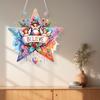 Weihnachtsthema 2D/Flache DIY Strass Diamantenkunst Fensteranhänger Diamant Malset Sonderform Heim Wanddekoration Bastelarbeiten