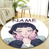 Personalized K-KPop Demon Hunters Round Chair Office Rug - Perfect for Mat, Office Chair & More - Ideal Gift for Birthdays and Holidays