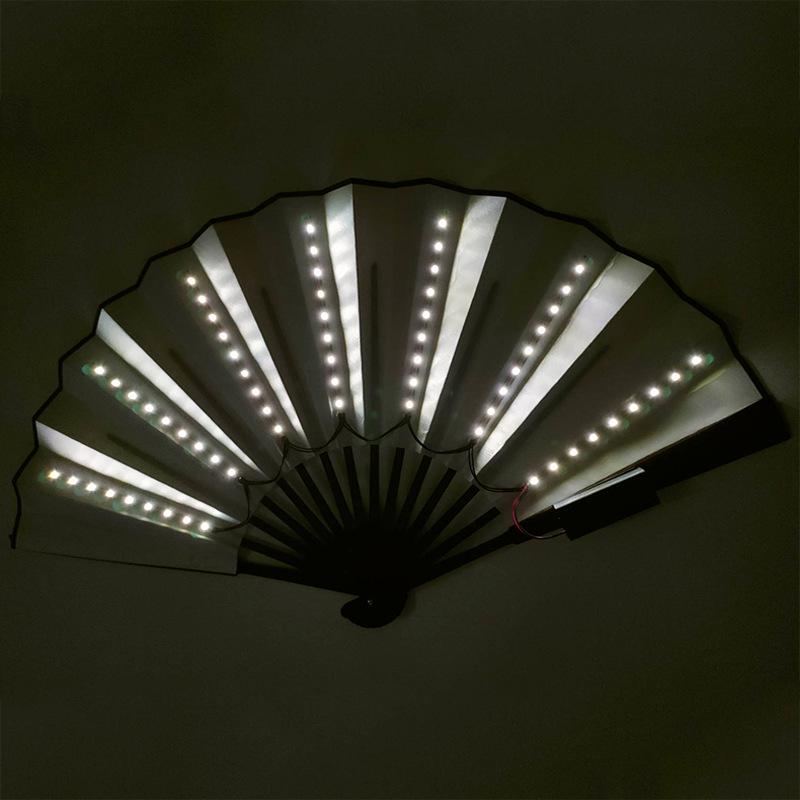

Luminous Folding Fan for Nightclubs, TikTok Influencers, and Stage Performances – Perfect for Men and Women