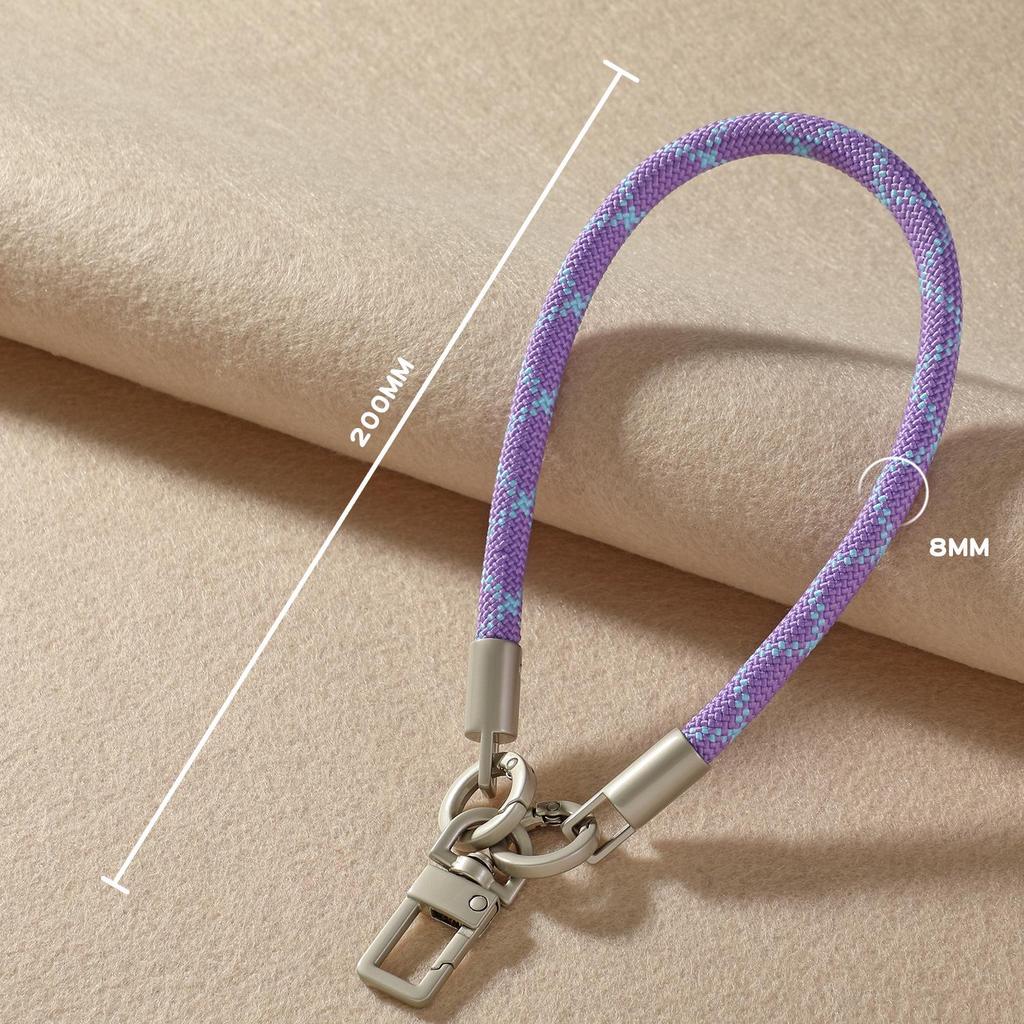 Kerngefülltes Nylon-Paracord-Handy-Lanyard mit Perle, Metallschnalle, Strapazierfähiges und Vielseitiges Armband