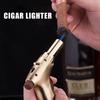 High Quality Metal Windproof Direct-draft Cigar Lighter with Adjustable Size for Men's Small Gifts Cigarette Accessories