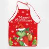 Christmas Claus Print Apron Waterproof And Stain-Resistant Household Christmas Apron