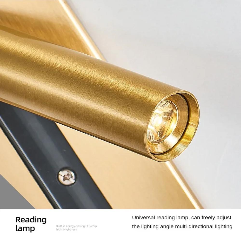 LED Wall Lamp Reading Light For Bedroom Hotel Bedside Spotlight Rotatable Lighting Nordic Modern High Quality Indoor Decoration