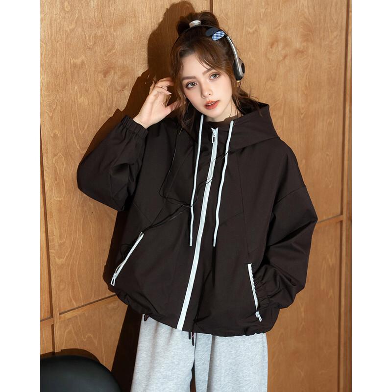 ET BOITE Women's Casual Hooded Jacket