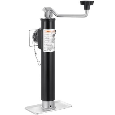 Trailer Jack, 2000 Lbs Dynamic Load Capacity, Weld-on Pipe-Mount Swivel Trailer Jack