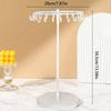 1pc Iron jewelry rack, rotating necklace display rack with 23 hooks, jewelry storage rack, suitable for earrings, bracelets, etc