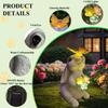 Solar Powered Solar Cat Garden Lights Luminous Light Simulation Animal Outdoor Statues Waterproof Design Wind Rain Resistant