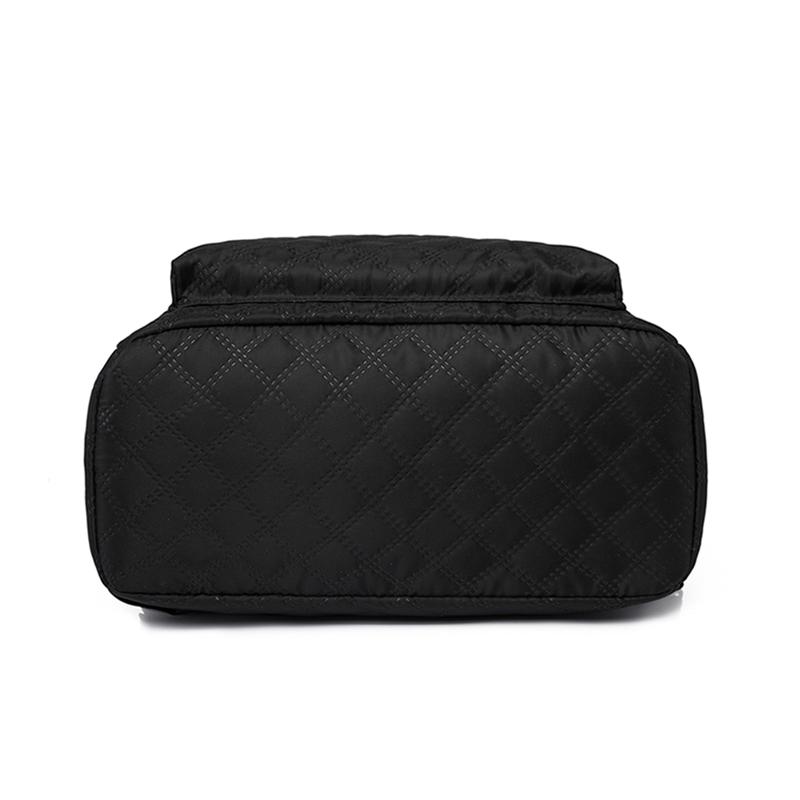 Dámský batoh, velkokapacitní ležérní cestovní taška, jednoduchá jednobarevná taška přes rameno, vysoce kvalitní nylonová tkanina