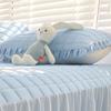 1/2pc Natural Latex Thickened Cooling Pillowcase Korean Style Ruffled Summer Pillow Cases Solid Ice Silk Breathable Pillow Cover