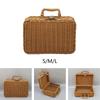 Chic Woven Storage Basket Travel Organizer for Beauty Essentials