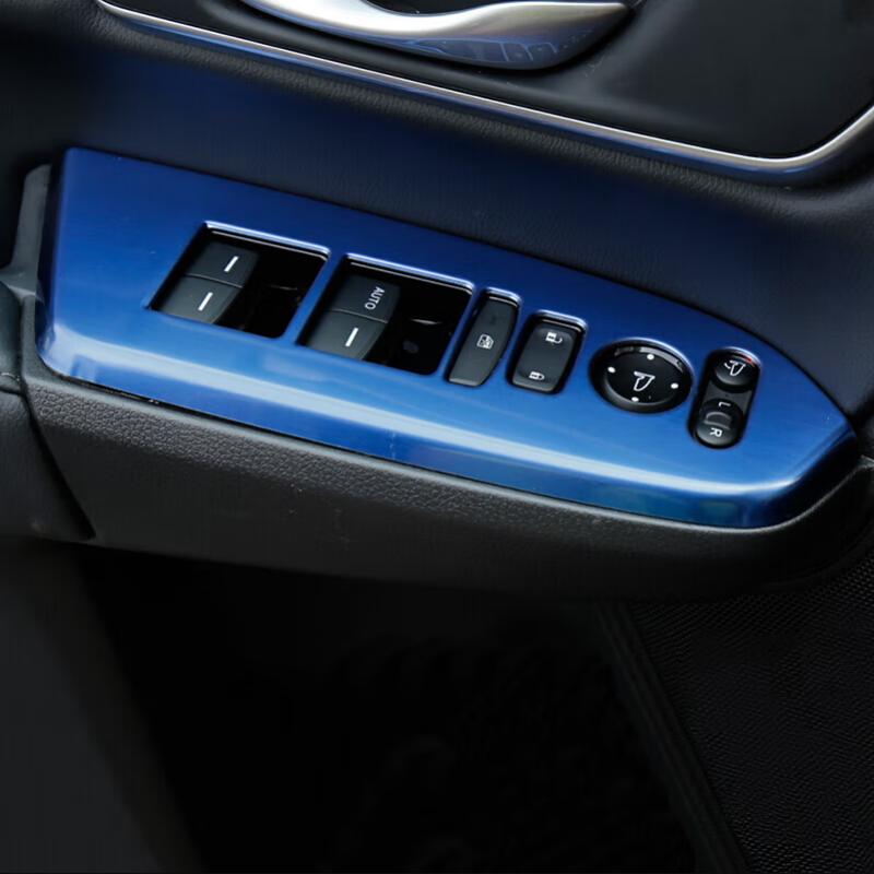 Stainless Car Window Lift Switch Button Decoration Panel Cover Trim For Honda CRV CR-V 2017-2019 2020 2021 Sticker Accessories