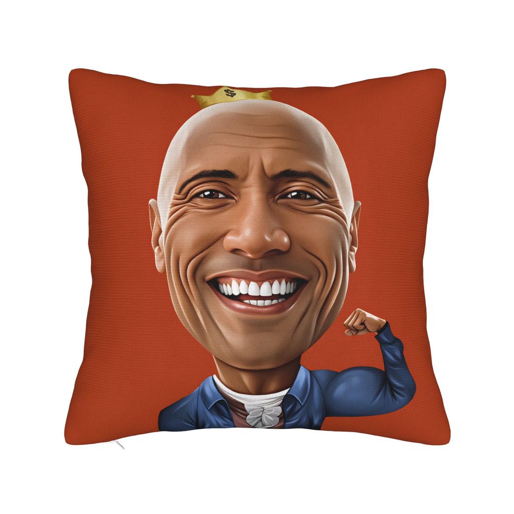 The Rock Face Dwayne Johnsons Pillow Case  Morden Pillow Cover Design Pillowcases For Couch Sofa Bedroom