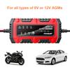 6V 12V 1.5A Car Battery Charger Smart Charger Car and Motorcycle Battery Charging Unit for Lead-Acid AGM GEL Batteries