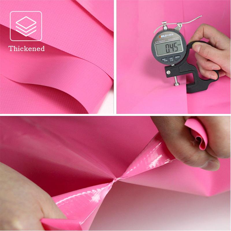 Pink PVC Tarpaulin Coated Banner Garden Rainproof Cloth Grid Canopy Fence Waterproof Sail Outdoor Protection Raincover