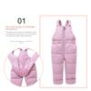 Children's Down Jacket Set with Raccoon Fur Collar, Two-piece Winter Clothing Set for Babies Aged 1-4 Years Old