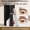 LED Light Electric Eyebrow Trimmer Portable Facial Hair Remover for Men