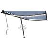 VidaXL Manual Retractable Awning with LED Terrace Awning Balcony Awning Garden Patio Outdoor Window Shading 3069821
