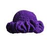 Ladies knitted plush hat cute lace hat ruffle edge hat autumn and winter warm halloween adult hat