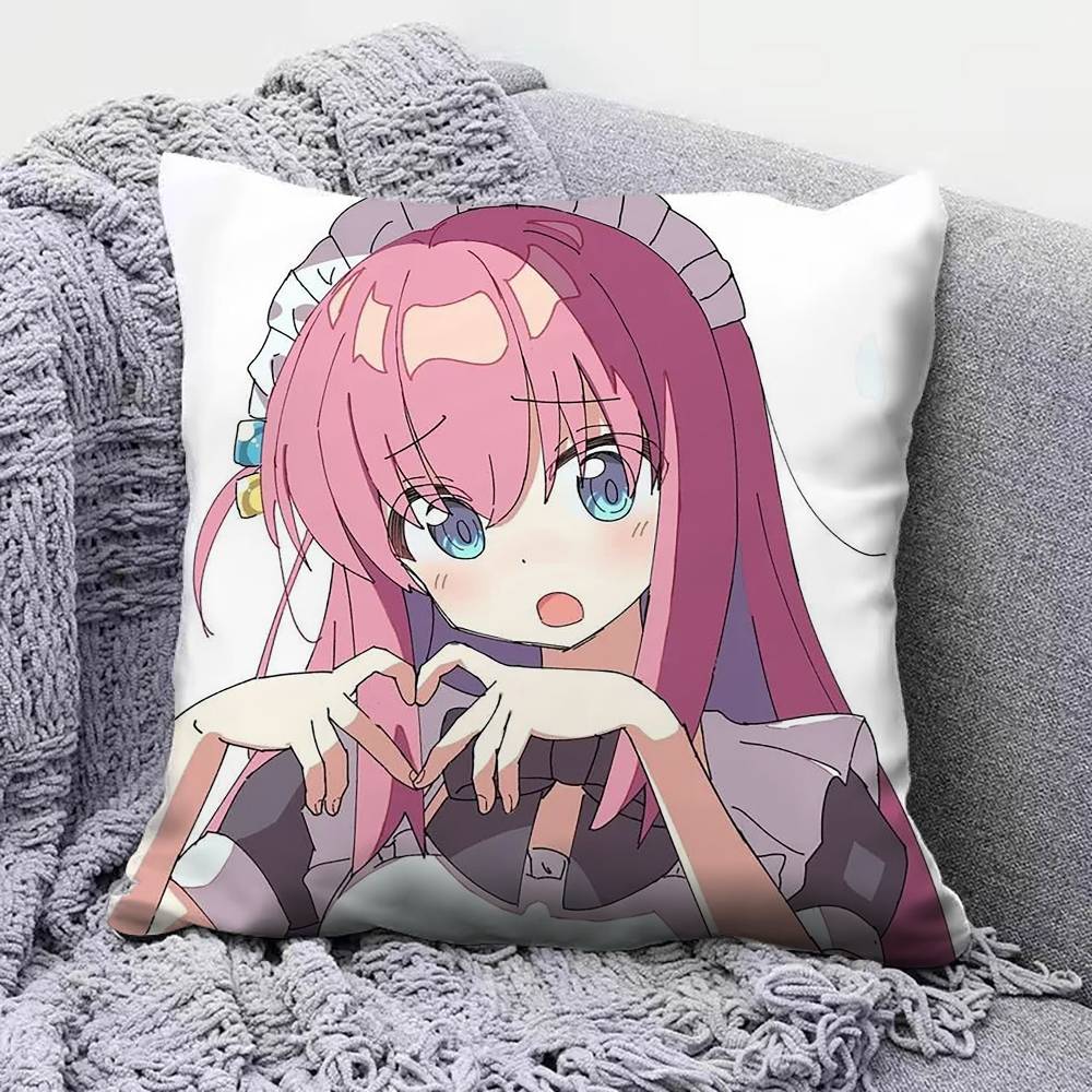 Bocchi Hitori Gotoh Bocchi the Rock Pillow Covers Home Sofa Cushion Covers and Aecorative Custom