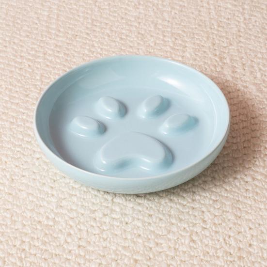 Yousheng Ceramic Slow Feeder Bowl, Slow Feeding Dog Bowl, Prevents Choking And Vomiting, Pet Food Dish for Cats