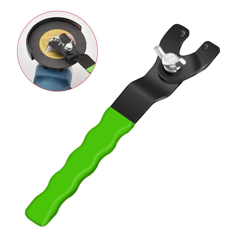 10-46mm Adjustable Angle Grinder Wrench Disassembly Torque Keys Wrapped Rubber Handle Designed for Replacing Grinding Up Discs Hand Tools
