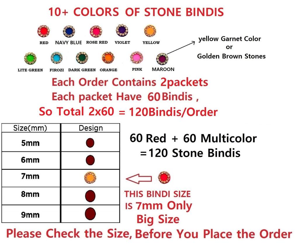 VAMA Bindhee Kumkum Sindoor Pottu Bindhi Sticker Bindi For Women Fancy Stone Maroon Bridal Bindi Set For Wedding Multicolour Stone Bindis For Ladies