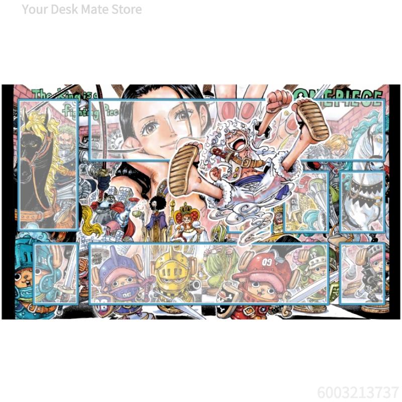 Anime One Piece OPCG DIY GAME Card PlayMat Comic Book Series Luffy Nami Ace Sabo Hobby Collection Toys