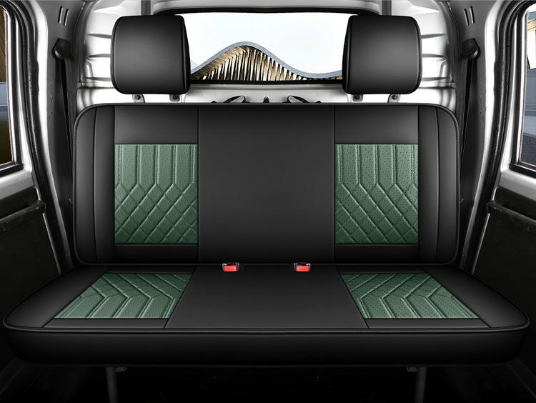 Universal Full Leather Seat Cushion for Wuling Zhiguang Small Truck - Single or Double Row, All Seasons