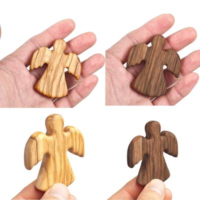 Handcrafted Prayer Cross Christian Gift Cross Handcarved Wood Cross Faith and Hope Smooth Craft Gift for Christian