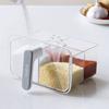 Wall Mount Seasoning Storage Box with Spoon Seasoning Container Spice Rack  Kitchen Supplies