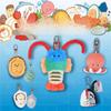 Lobster Ocean Animal Keychain Kawaii Cartoon Plush Pendant Fluffy Sea Keyring  Home Decor
