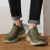 2024 Herren Freizeitschuhe Handgefertigt Leder Leichtgewichtige Weiche Sohle Herren Slipper Hohe Qualität Bequem Outdoor Fahren Flacher Schuh
